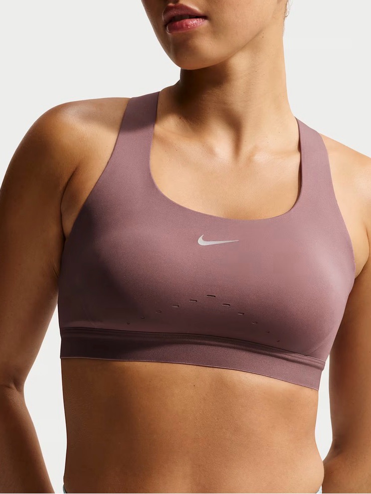 Nike Mauve Racerback Medium-Support Sports Bra
